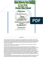 Tarea III y IV Psicologia General Yuly