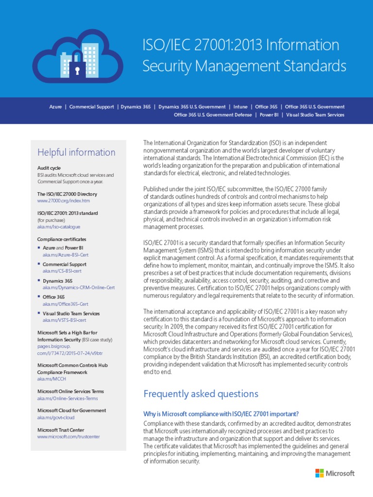 ISOIEC27001_backgrounder.pdf Microsoft Azure Cloud Computing