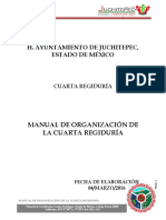 Manual de Organización de La Cuarta Regiduría