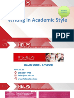 Writing in Academic Style (Orientation Version) - 1
