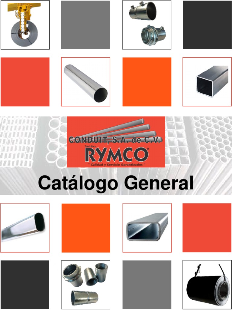 Catálogo General Conduit Marca Rymco PDF | PDF | Tubería (transporte de ...
