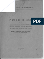 Planes de Estudios 1941