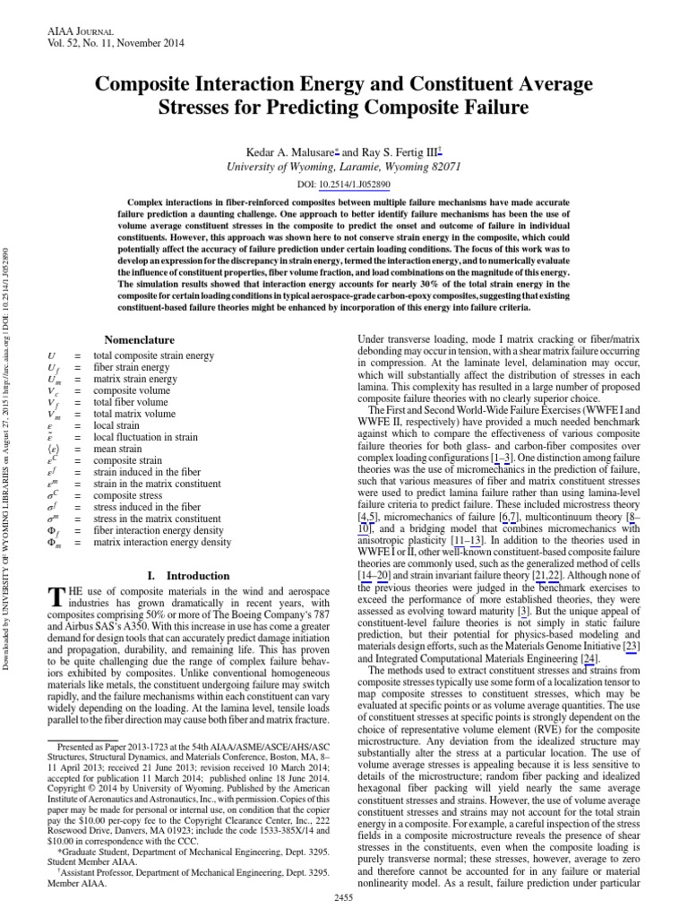 Composite | PDF | Composite Material | Stress (Mechanics)