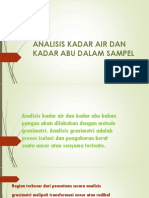 I Analisis Kadar Air Dan Kadar Abu Dalam Sampel