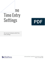 Set Up Your Company-Wide Time Entry Settings