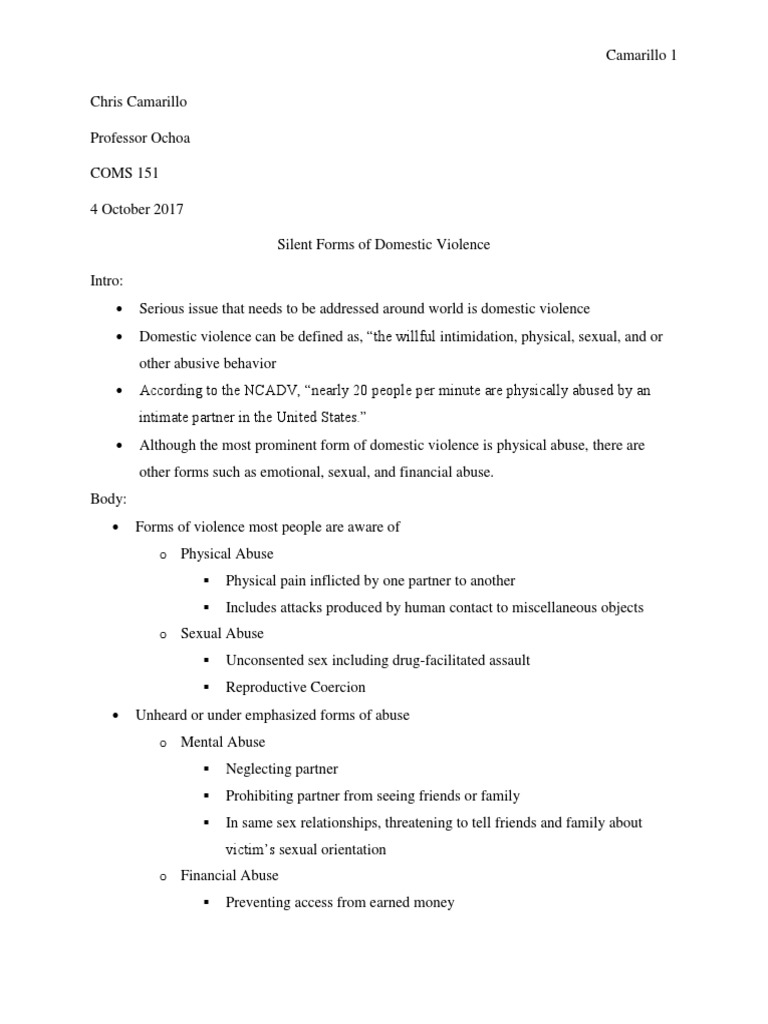 Domestic Violence Essays: Examples, Topics, Titles, & Outlines