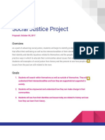 April Social Justice Project Proposal Feedback