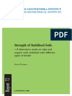 Strength of Stabilised Soils Sgi-R72