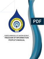 Freedom of Information People'S Manual: Puerto Princesa City Water District
