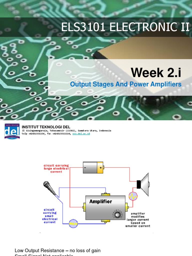 Power Amplifier Stages Explained | PDF | Amplifier | Operational Amplifier