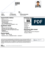 Zone/Scrutiny GATE 2018 Application Details