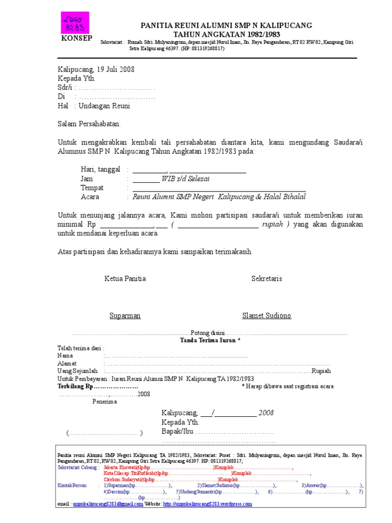 77 Contoh Undangan Reuni Alumni Sd Terbaik
