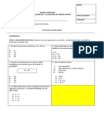 Prueba Álgebra