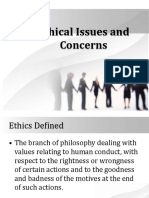 Ethical Issues and Concerns