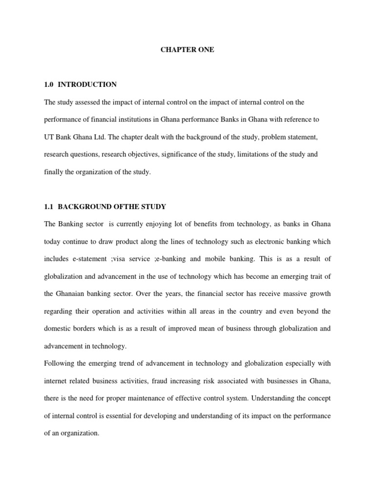 The Impact of Internal Control On The Performance of Financial ...