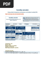 Humidity Calculator