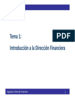 Tema 1 - Dirección Financiera