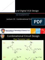 Analog and Digital VLSI Design Lecture 13 on Combinational Circuit Design