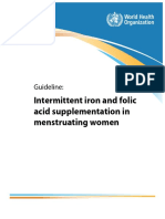 2011 - Suplementacion Intermitente Con Acido Folico y Hierro A Mujeres en Edad Fertil PDF