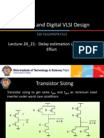 Analog and Digital VLSI Design: Lecture 20 - 21: Delay Estimation Using Logical Effort