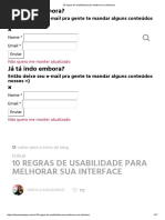 10 Regras de Usabilidade Para Melhorar Sua Interface