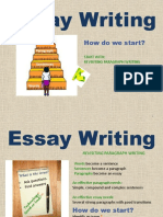 How To Write An Essay?