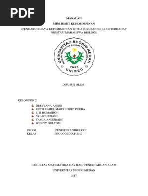 Mini Riset Kepemimpinan Docx