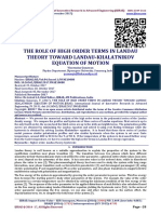 The Role of High Order Terms in Landau Theory Toward Landau-Khalatnikov Equation of Motion