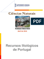 CN 7ano - Recursos Litológicos em Portugal