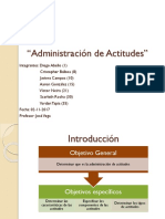 Administración de Actitudes