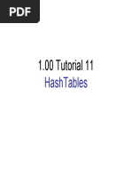 1.00 Tutorial 11: Hashtables