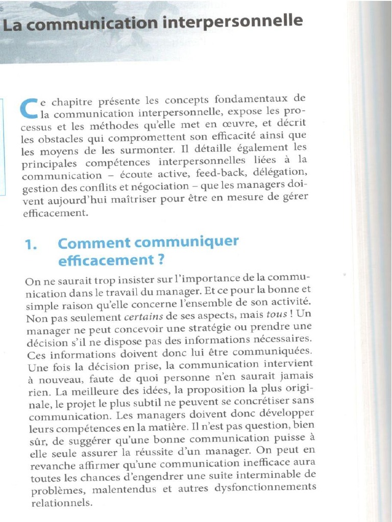 Communication Interpersonnelle PDF
