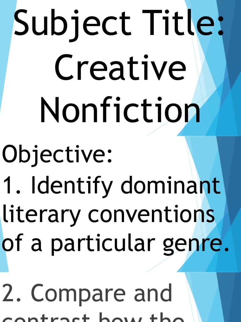 Creative Nonfiction PDF