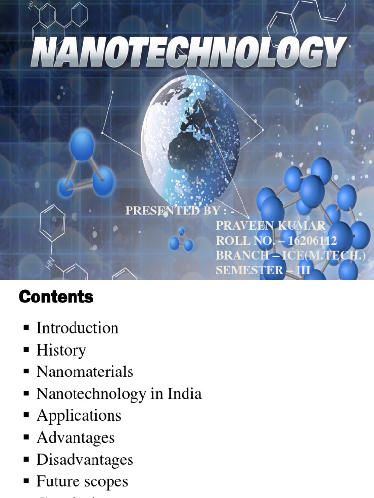 Overview of Nanotechnology and Its Applications | PDF | Nanotechnology ...