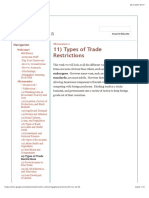 11) Types of Trade Restrictions - Senigaglia