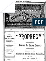 "Prophecy": Lessons For Senior Classes