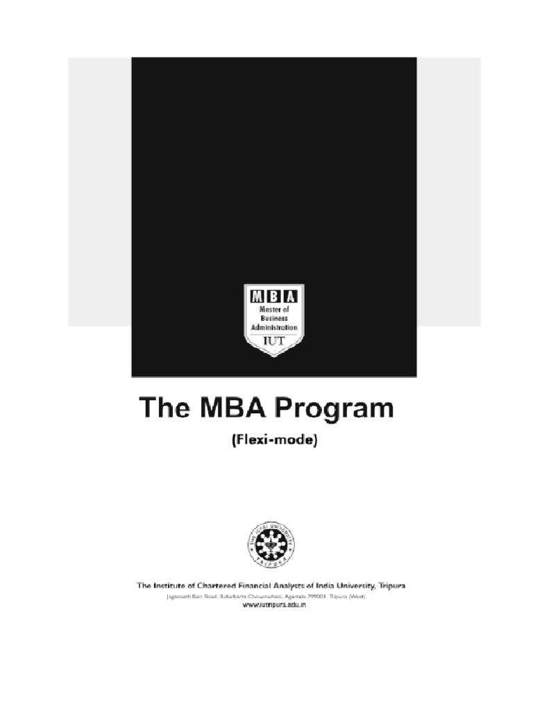 Mba Prospectus | PDF | Master Of Business Administration | Educational ...
