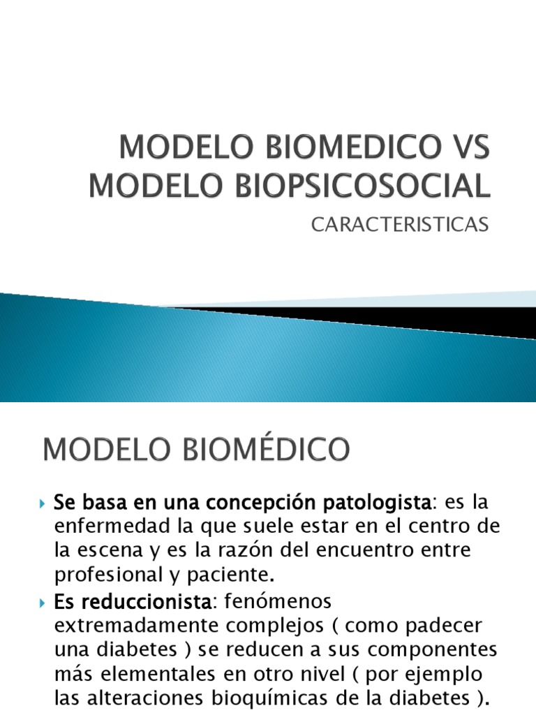 3.Modelo Biomedico vs Modelo Biopsicosocial Diagnostico