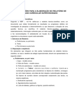 Informações Para ELaboração Do Relatório