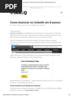 Como Anunciar No LinkedIn Em 8 Passo
