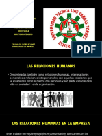 Calidad de Las Relaciones Humanas