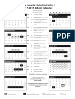 Schoolcalendar 20172018 Engl