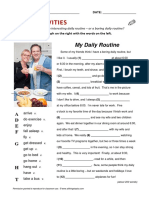Ficha de Trabalho Nº2 (Daily Routine) PDF