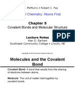 General Chemistry: Atoms First: Covalent Bonds and Molecular Structure