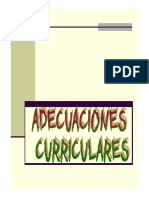 AdeCuaciOnes CurricularEs