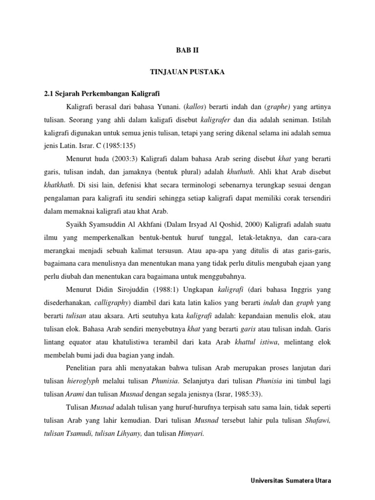 Sejarah Perkembangan Kaligrafi Pdf