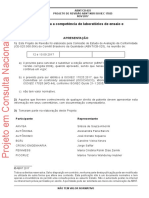 PROJETO de REVISÃO ABNT NBR ISO - IEC 17025, Requisitos Gerais para A Competência de Laboratórios de Ensaio e Calibração