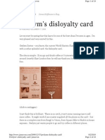 The Disloyalty Card Coffee
