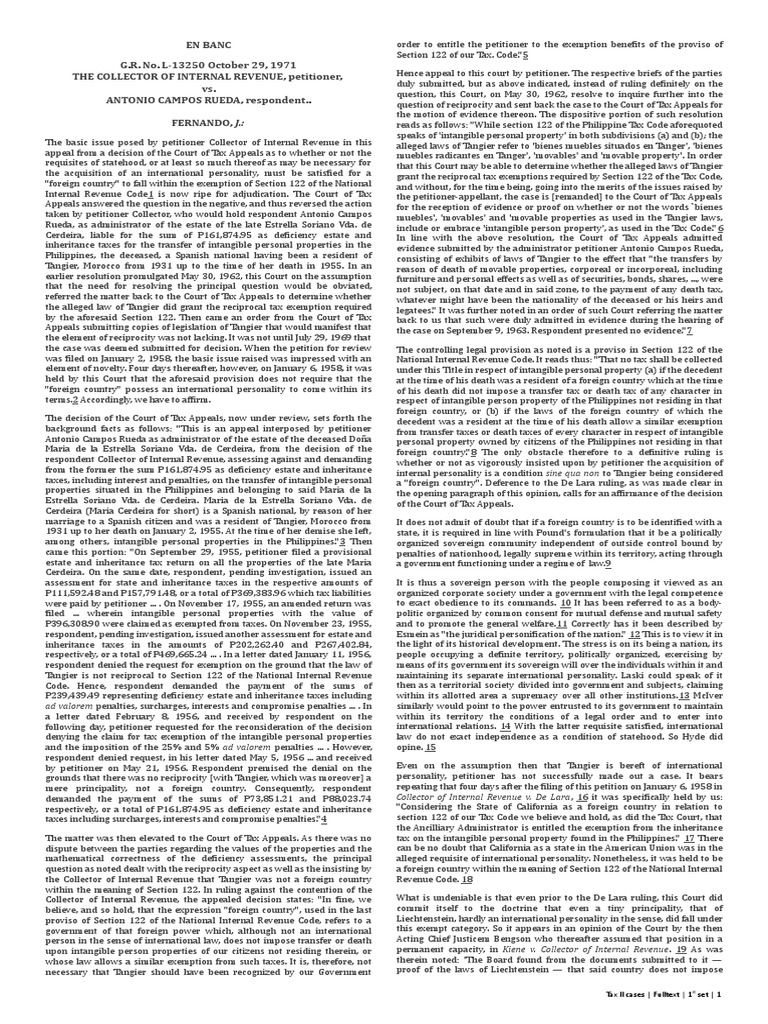 Tax II Full Text 1st Set PDF Estate Tax In The United States