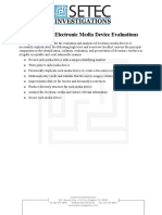 Electronic Media Evaluations Checklist